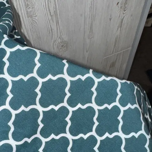 Stylish Geometric Print Pajama Pants Green