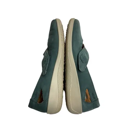 Hotter Comfort Concept Bliss Mary Jane Flats Shoes Size 7 Blue Leather Soft