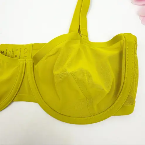 Cuup The Balconette Mesh Bra Chartreuse 34D Size undefined