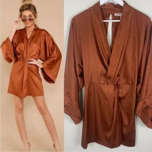 Storia  Kimono Dress Rust Mini small