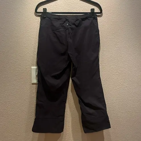  Women’s Bliss Black Pants Cropped Size Medium Prana Bliss