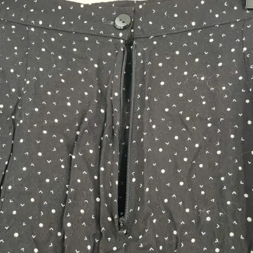 Vintage 90s Counterparts Knee length preppy geometric skirt size 8 academic Black