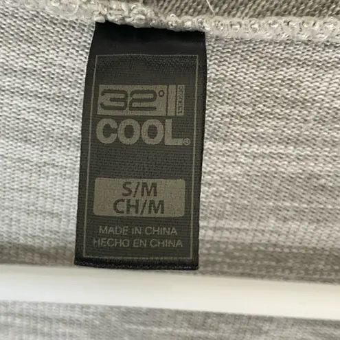 32 Degrees Heat 32 Degrees Women’s S/M Cool Gray Open Front Wrap Lightweight Pockets Cardigan