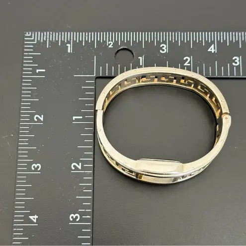 Hillard & Hanson Vintage Silver-tone Greek Style Bangle Watch