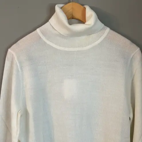 J.Crew  Factory Machine-washable‎ merino wool-blend turtleneck in Ivory Size XS