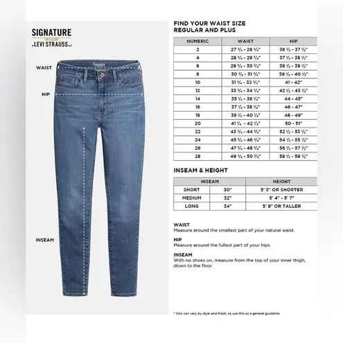 NWT Levi signature Totally Shaping Pull