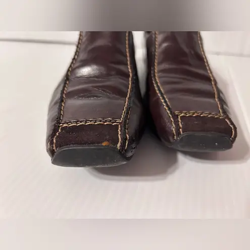 Paul Green Muchen brown leather slip on loafer shoe women size 5.5 US / 3 UK