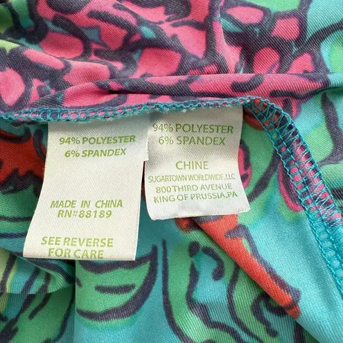 Lilly Pulitzer  Jade Shift Dress in Multi Shake Your Tail Feather‎ Green Pink, S - Image 11