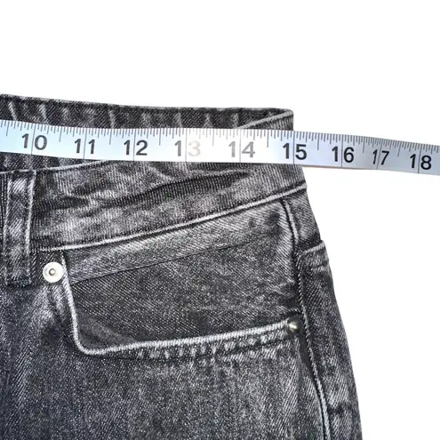 Ganni NWT Washed Denim High Waisted Black Jeans in Phantom 30