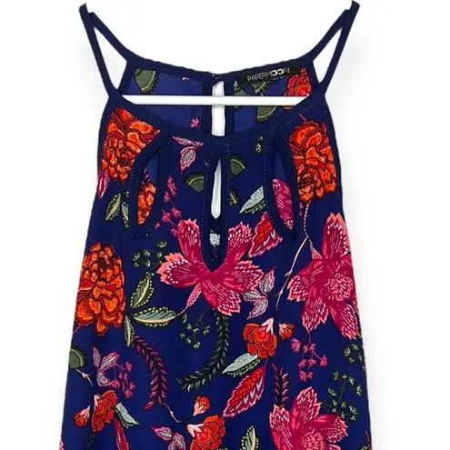 PaperMoon Anthropologie Floral Halter Flowy Tank Top Blouse