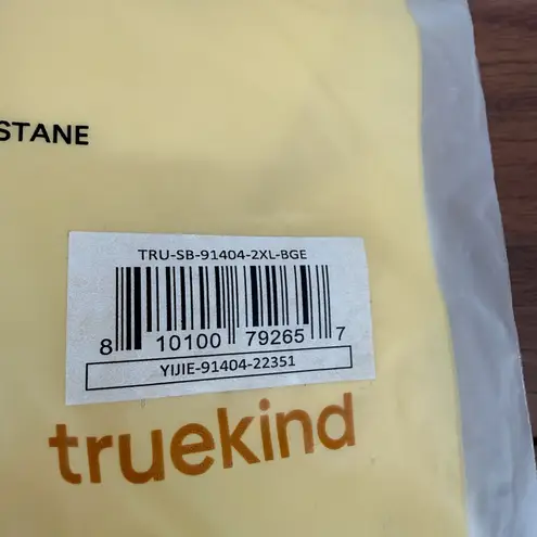 truekind Everyday Throw on Wireless Bralette Light Beige Comfort Stretch 2XL Tan Size undefined