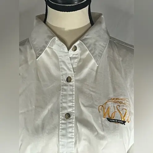 Titan Twill Classic White Wichita State Shockers Vintage Long Sleeve Button Up Size L