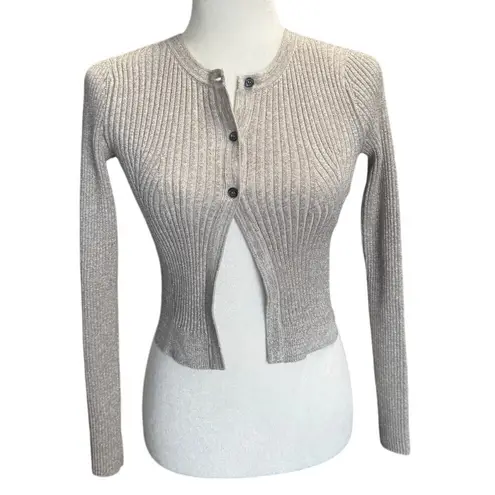 ALLSAINTS Lexi Cardigan in Oyster Silver XS New With Tags