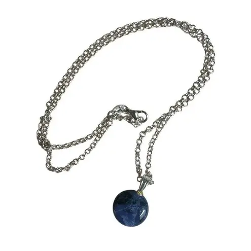 Deep Blue Sodalite Pendant Necklace