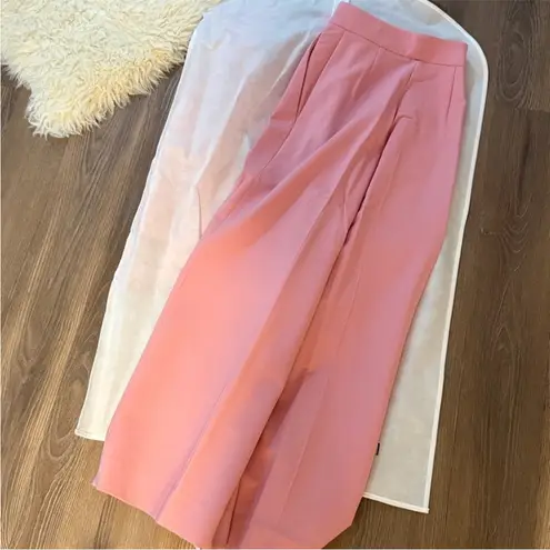 Oscar de la Renta SET pink bow peak label jacket blazer and pants suit set