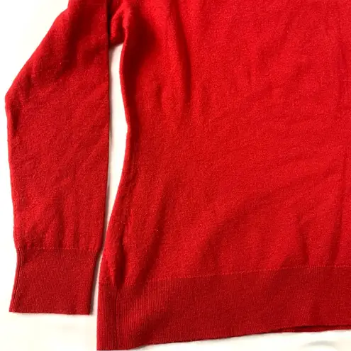 Lafayette 148 New York Red Merino Wool Sweater