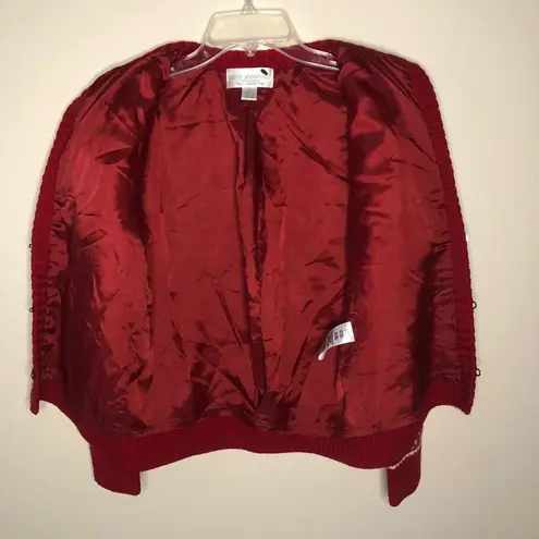 Petite Sophisticate Vintage Sweater Wool Fair Isle Cardigan Women's Small