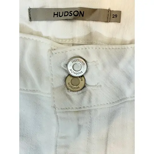 Hudson Collin Mid-Rise White Skinny Ankle Jeans Size 29 NWT