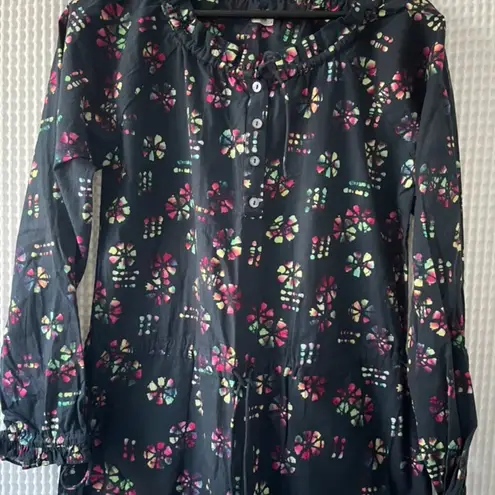 Warm brand multicolored cotton jumpsuit size small Blue