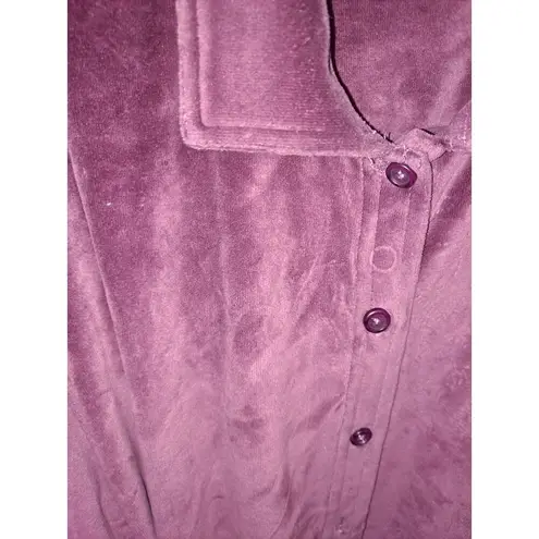 L.L.Bean  Valour Maroon Button Up Shirt Size XL‎