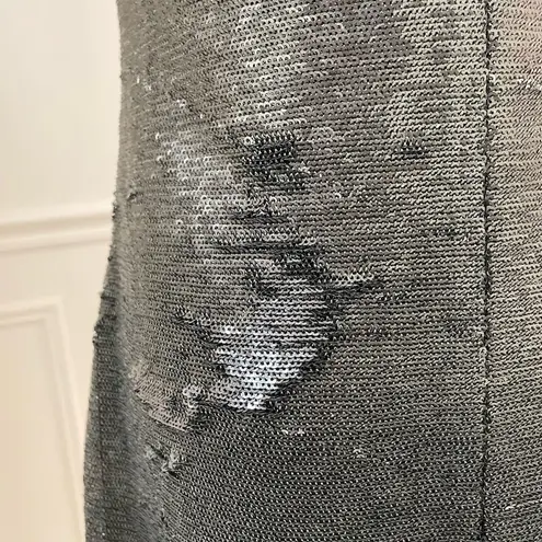 Julia Jordan Murky Green Black Mesh Cutout Sequin Sheath Dress S