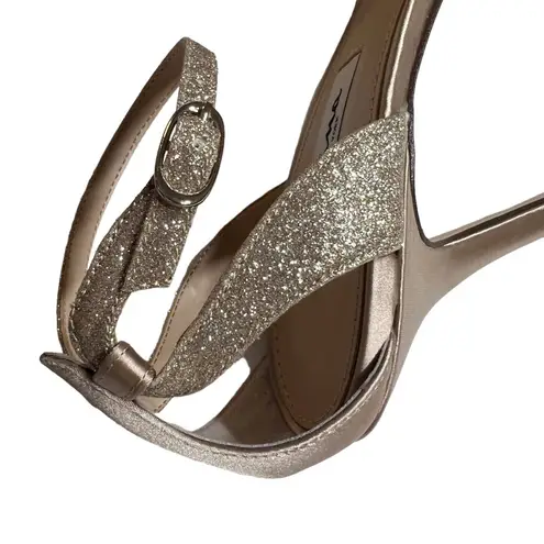 Nina Venus Pearl Rose Heeled Ankle Strap Sandal Size 10 New