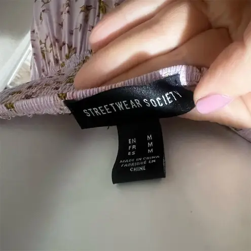 Street Level Society Women's Pink Floral Cami Jumpsuit M Wide