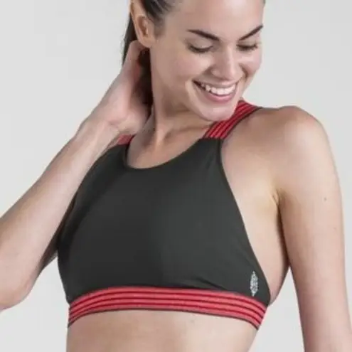 Free People Movement Practice Makes Perfect Bra Army Green Womens Size XS Green