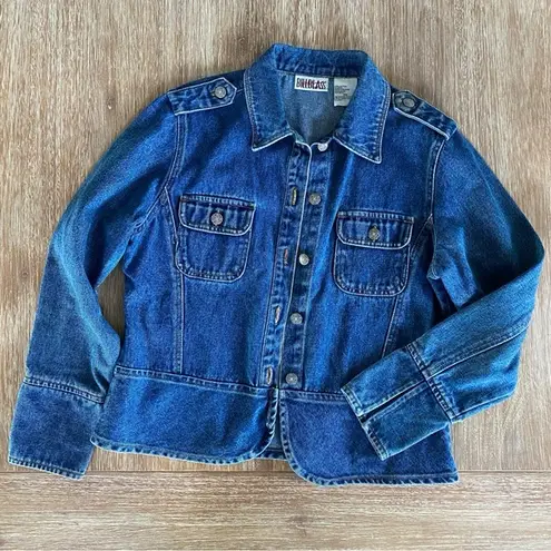 Bill Blass Vintage 90s Peplum Jean Jacket