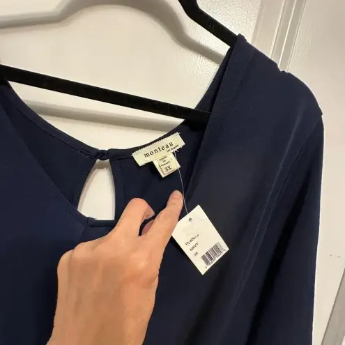 Monteau  Navy Jumpsuit‎ w adorable adjustable belt