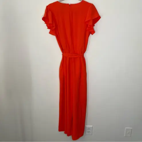 MSK Jumpsuit Orange Crop Wide Leg M Size M