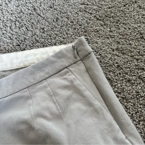 J.Crew  Women Martie Pant In Bi-Stretch Cotton Light Gray Size 8