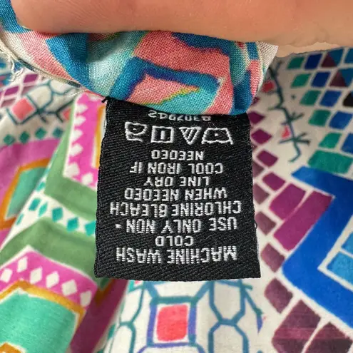 Tolani Collection Colorful Funky Fun Tunic Kimono Blouse Made In India Size XS