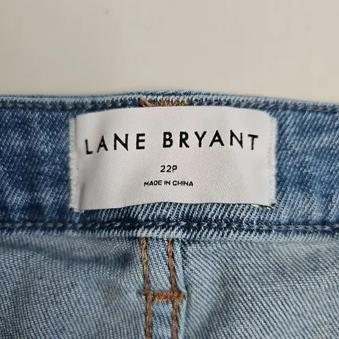 Lane Bryant  Jeans Womens 22P Boho Patchwork Flex Magic Waist Mid-Rise Boyfriend