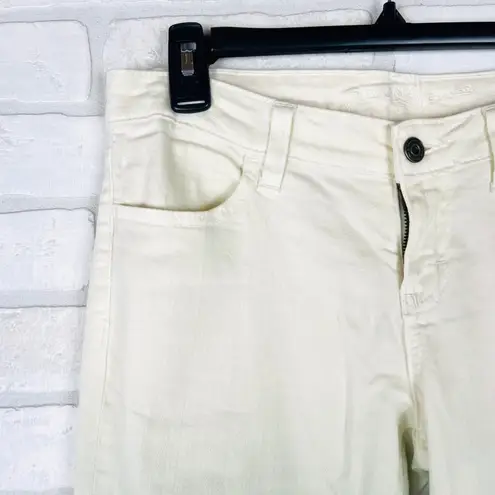 Arizona Jeans Arizona Jean Co Super Skinny Ombre Jeans Size 9 Ivory Green Stretch Cotton Blend