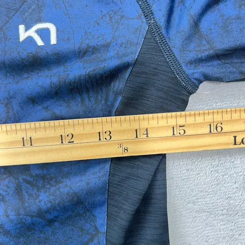 Kari Traa Fierce Long Sleeve Top Womens XS Baselayer Royal Blue Color Block