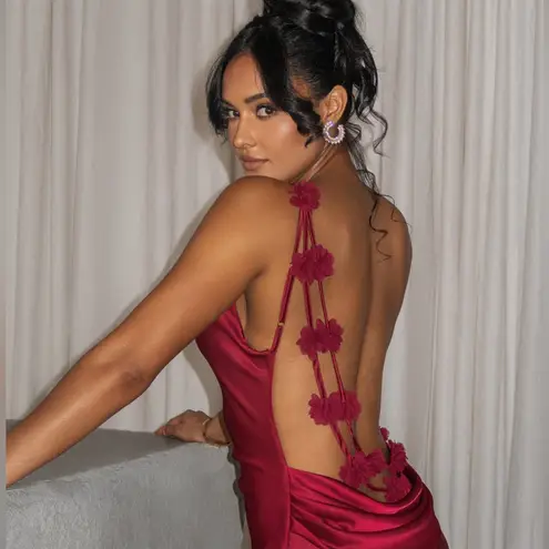 JLUXLABEL DOWN THE AISLE SATIN GOWN