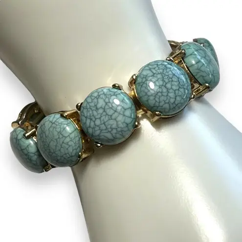 Womens Matching Faux Marble Stretch Fashion Bracelets Statement Jewelry Green