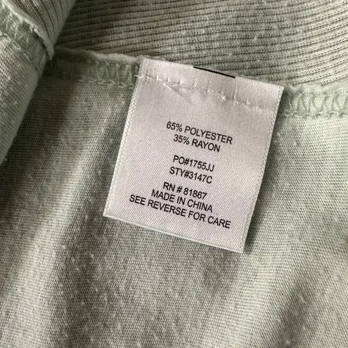 Olivia Sky  Flowy Light Green Mineral Wash Distressed Tank Top Small - Image 6