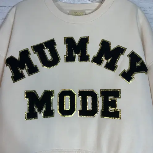 Judith March Women's "Mummy Mode" Cropped Sweatshirt Size M