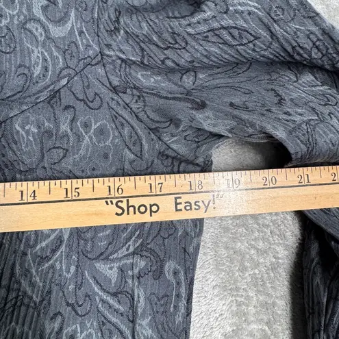 All that jazz Dress Womens 9/10 Gray Paisley Long Sleeve Layered Hem 90s Retro