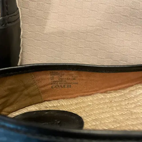 Coach  Rhodelle black lambskin leather espadrille flats in Size 8. Excellent uc