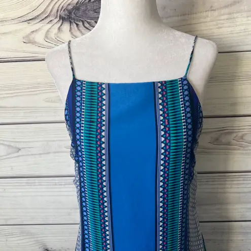 Missguided Silky Multicolor Scarf Patterned Backless Cami Dress