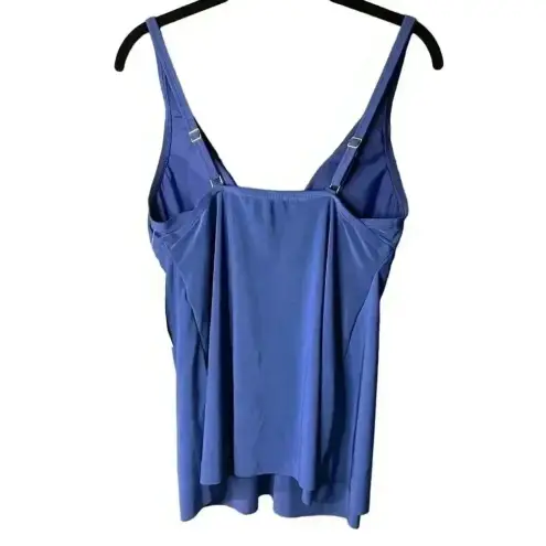 NWT Blue Tanki Swim Top Built in Bra Size 8 B50