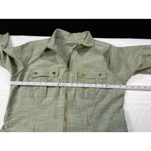 Sharagano SKU 7610 Womens Olive Green Utility Dress Size 12