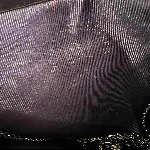 Etra Genuine Leather Clutch Purse Women's 9.5" Cream Vintage Handbag Gold Chain