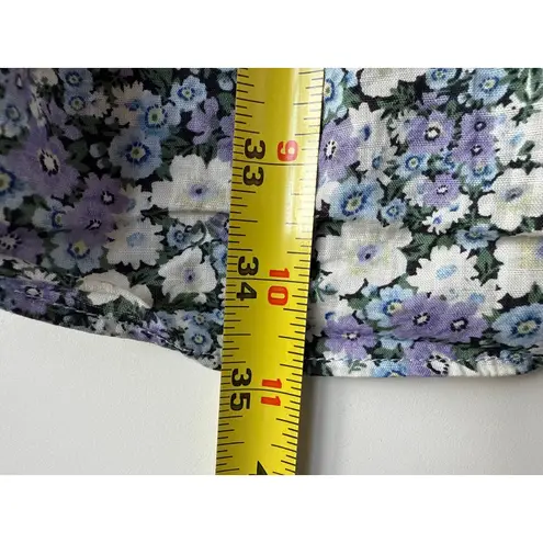 Paul & Joe x Uniqlo Maxi Floral Boho Skirt Size XL Blue