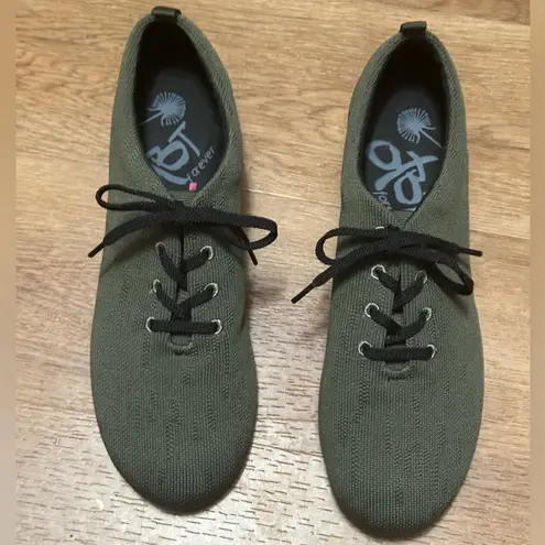 OTBT NEW Wilna Green Lace Up Vegan Knit Oxford Dress Shoes/Sneakers Wedge Heel 8