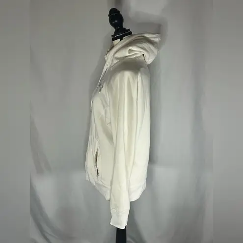 Under Armour Charged Cotton Storm Women’s Full Zip Hoodie w/Fleece Lining White Size M