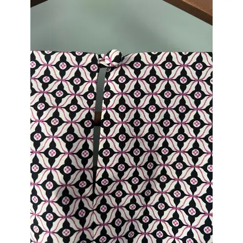 Brooks Brothers 346 Brook Brothers Geometric Print Sleeveless Dress - Career, Casual - Size 10